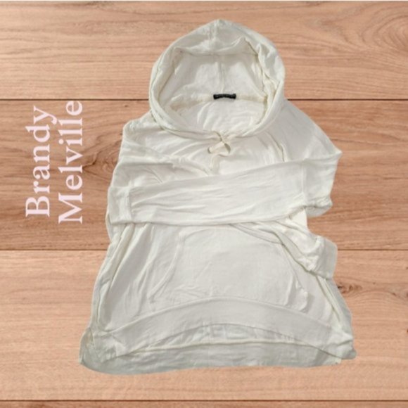 Brandy Melville Cotton Hoodie- One Size - Picture 6 of 7